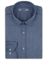 XOOS Men's Indigo blue washed shirt