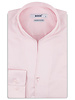XOOS Chemise homme en Gabardine rose et col droit ouvert (Double Retors)