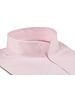 XOOS Men’s pink gabardeen shirt with open straight collar (Double Twisted)