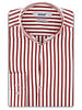 XOOS Men’s red striped shirt with open straight collar (Double Twisted)