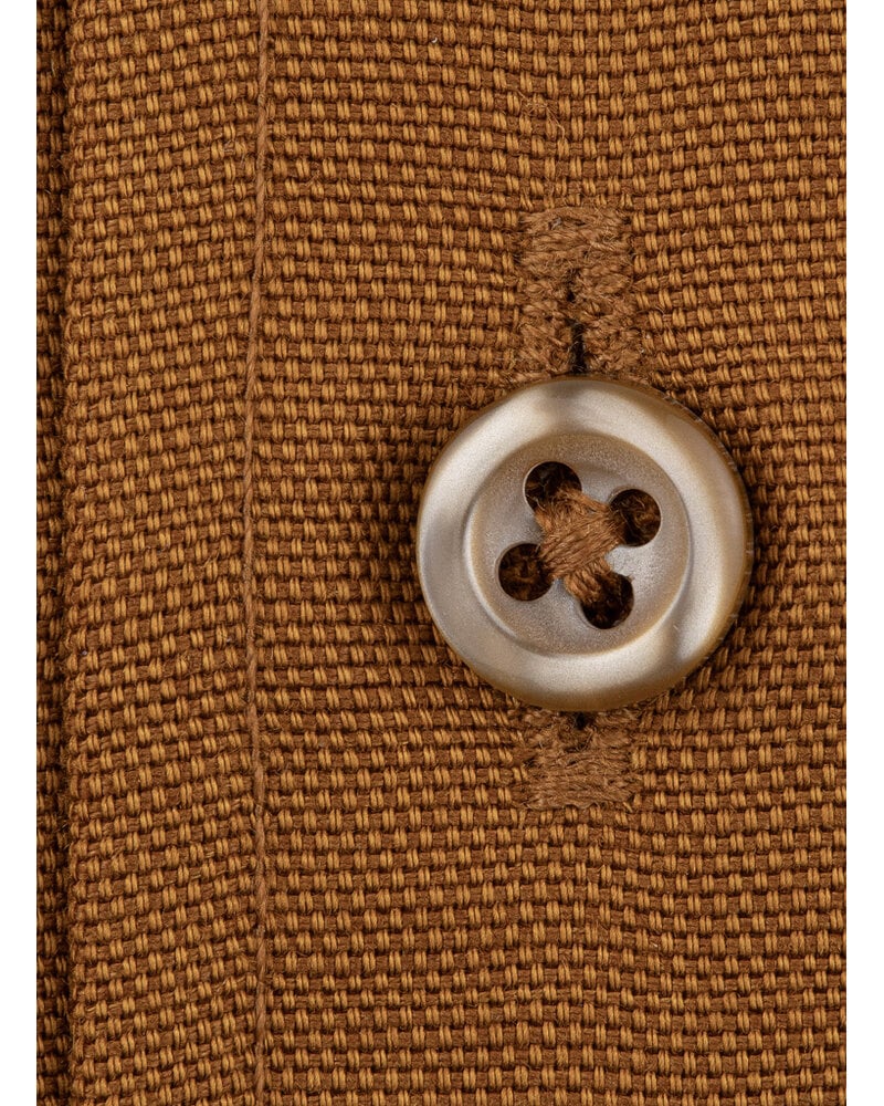 XOOS Men’s rust-colored shirt with soft collar