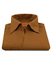 XOOS Chemise homme rouille à col souple