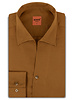 XOOS Chemise homme rouille à col souple
