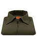 XOOS Chemise homme vert kaki à col souple