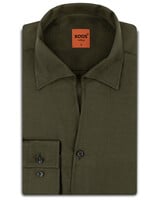XOOS Men’s khaki shirt with soft collar