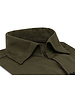XOOS Chemise homme vert kaki à col souple