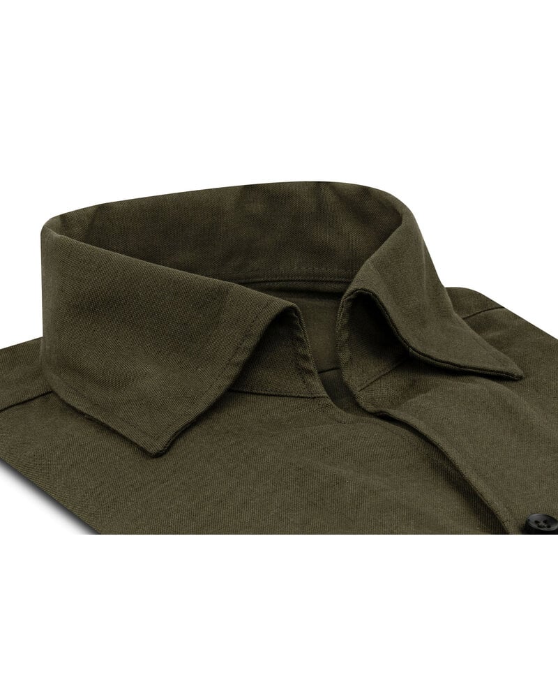 XOOS Men’s khaki shirt with soft collar