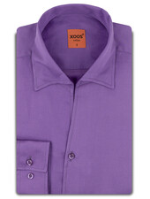 XOOS Chemise homme mauve à col souple