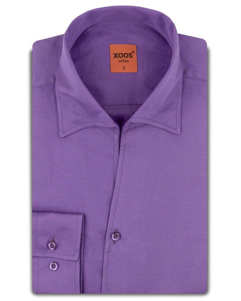 XOOS Men’s mauve shirt with soft collar