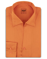 XOOS Chemise homme orange à col souple