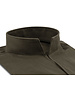 XOOS Men’s khaki green shirt with an open straight collar