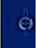 XOOS Men’s electric blue poplin shirt with an open straight collar (Double Twisted)