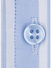 XOOS Men’s sky blue striped shirt with an open straight collar (Double Twisted)