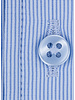 XOOS Men’s blue shirt with fine blue stripes and an open straight collar