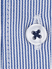 XOOS Men’s sky blue financial stripe shirt with a Full Spread collar