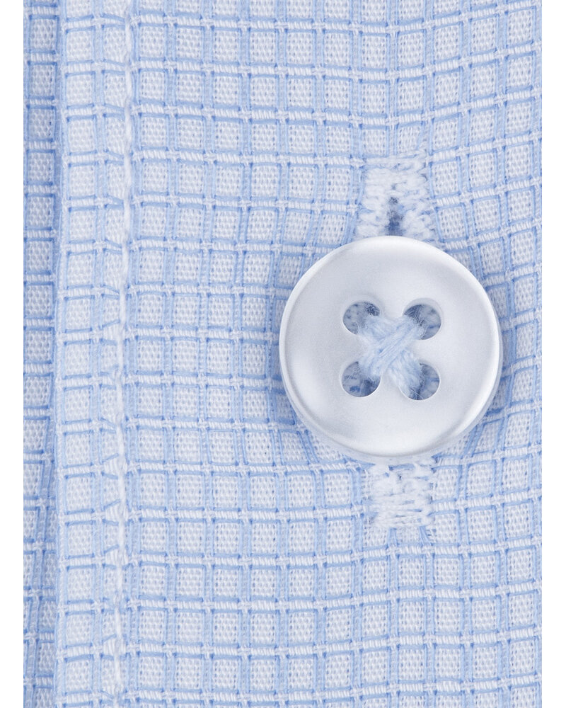 XOOS Men’s sky blue cotton woven shirt with chambray lining