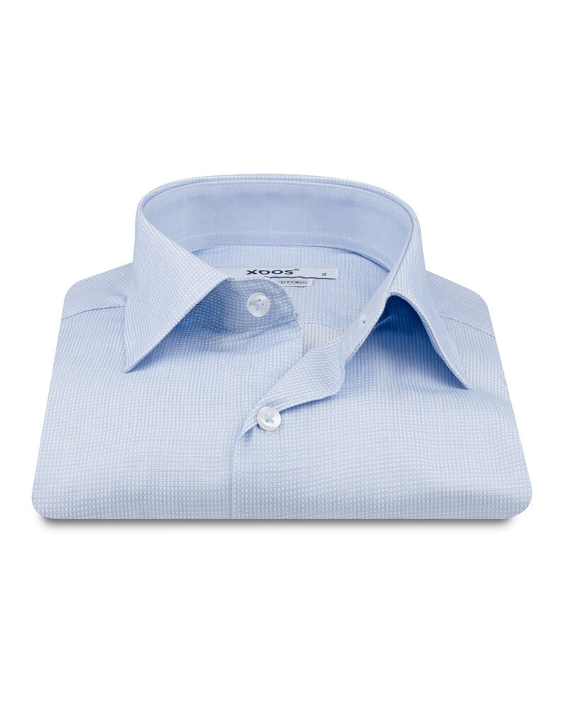 XOOS Chemise homme ciel en coton tissé et doublure chambray