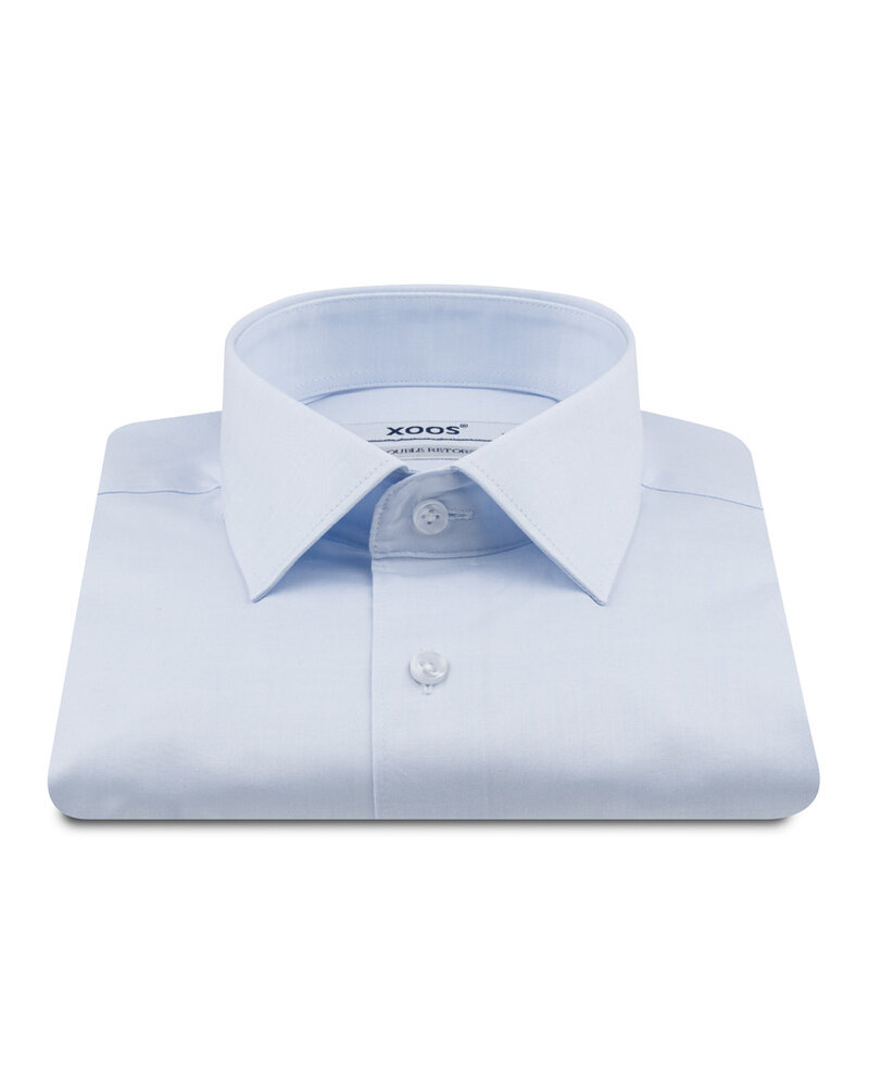 XOOS Men's light blue  dress shirt (Double Twisted) - Copy