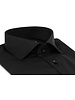 XOOS Chemise homme noir en satin de coton et col cutaway