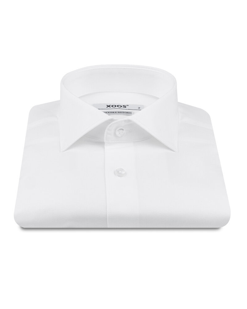 XOOS Chemise homme blanche enTwill et col cutaway