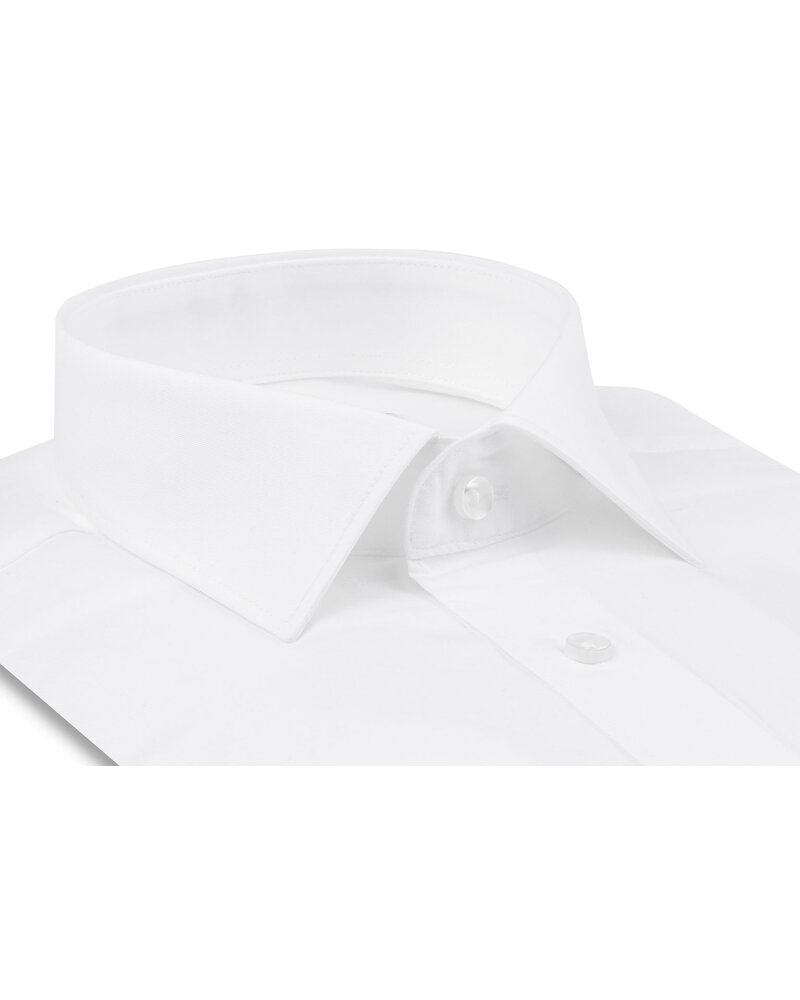 XOOS Chemise homme blanche enTwill et col Français