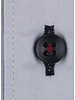 XOOS Men’s grey shirt with double-button placket and carbon-colored printed lining