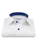 XOOS Chemise homme blanche à doublure bleue à micro pois et imprimée