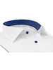 XOOS Chemise homme blanche à doublure bleue à micro pois et imprimée