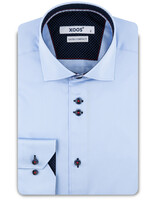 XOOS Chemise homme ciel à double boutonnage et doublure marine et imprimée