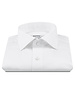XOOS Men's white shirt with tonal micro-checks (Double Twisted)