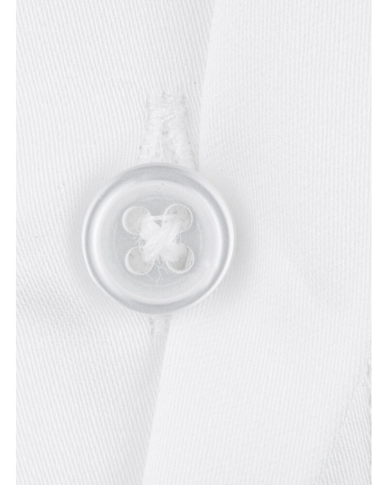 XOOS Men's white shirt with French collar and concealed placket (Double Twisted)