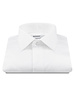 XOOS Chemise homme blanche à col Français et gorge cachée (Double Retors)