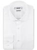 XOOS Chemise homme blanche à col Italien en Fin Twill (Double Retors)