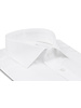 XOOS Men's white shirt with Italian collar in fine twill (Double Twisted)