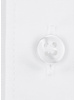XOOS Men's white shirt with French collar in fine twill (Double Twisted)
