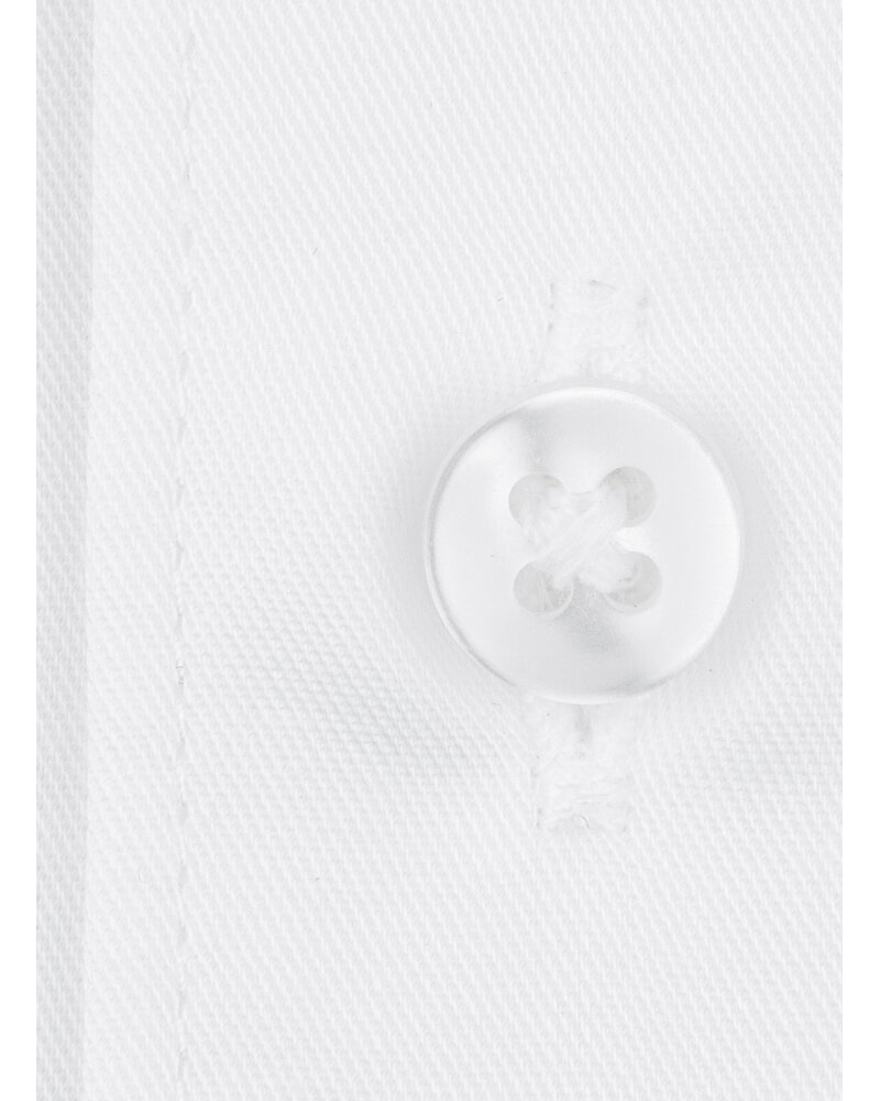 XOOS Men's white shirt with French collar in fine twill (Double Twisted)