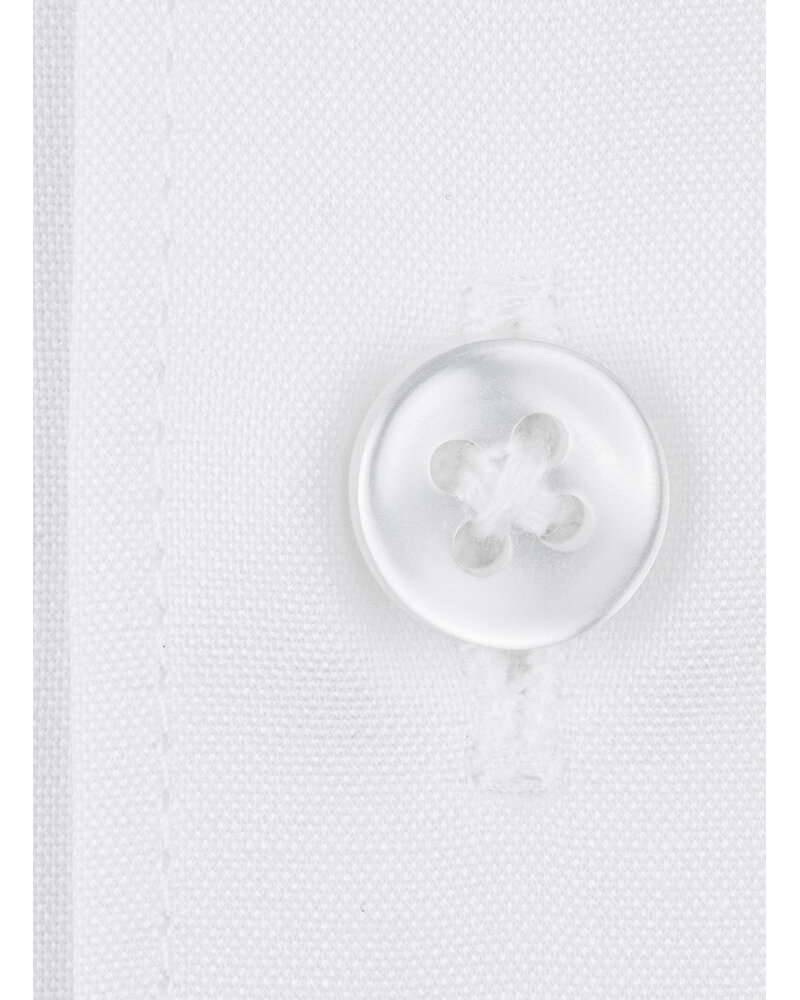 XOOS Men's white shirt with Italian collar in pinpoint oxford (Double Twisted)