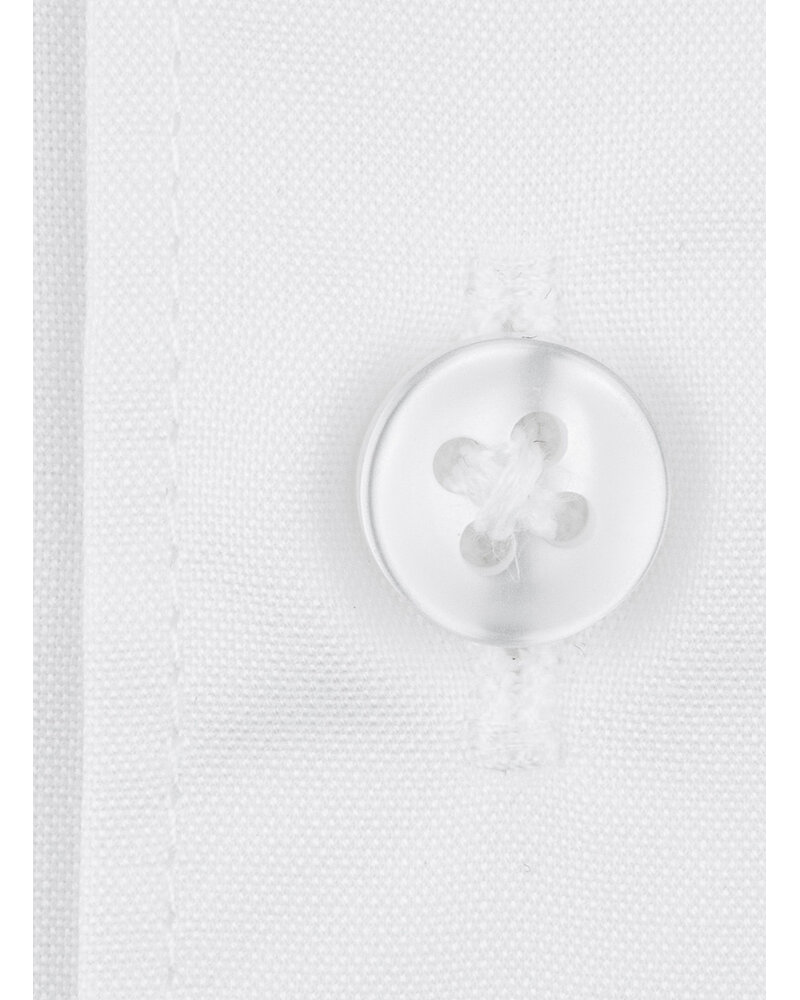 XOOS Chemise homme blanche à col Français en Pinpoint (Double Retors)