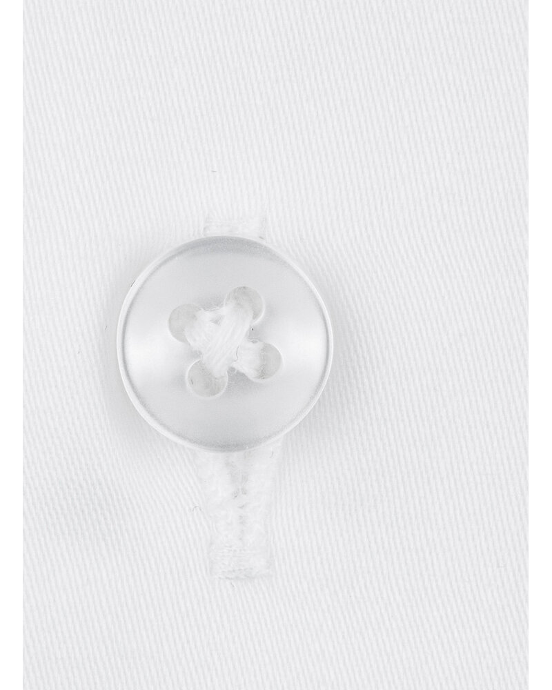 XOOS Men's white shirt with French collar in cotton satin