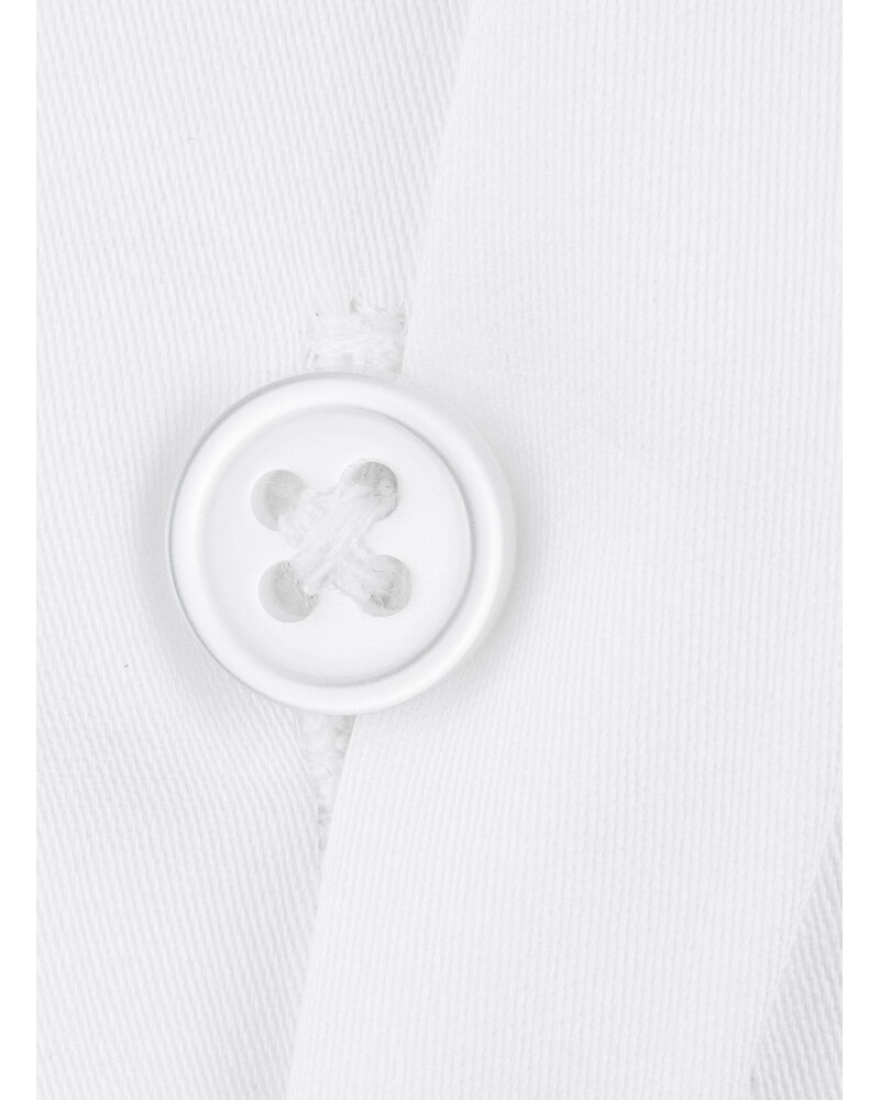 XOOS Chemise blanche à col cassé poignet mousquetaire et gorge cachée
