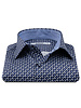 XOOS Chemise homme à motif imprimé bleu et gris