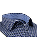 XOOS Chemise homme à motif imprimé bleu et gris