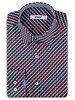 XOOS Men's shirt with a sky-blue and red print