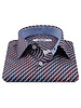 XOOS Men's shirt with a sky-blue and red print