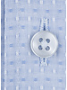 XOOS Chemise homme en jacquard ciel à col Droit ouvert blanc (Double Retors)