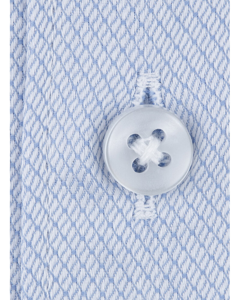 XOOS Chemise homme en coton tissé ciel (Double Retors)