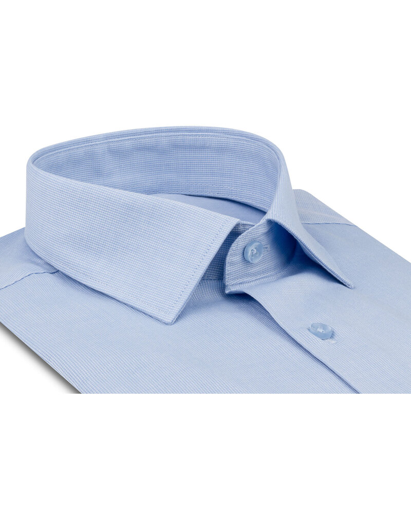 XOOS Men's sky-blue shirt with a French collar (Double Twisted)