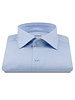XOOS Chemise homme en pied-de-poule ciel et col Cutaway (Double Retors)