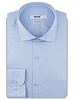 XOOS Men's sky-blue houndstooth shirt with a cutaway collar (Double Twisted)