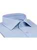 XOOS Chemise homme en pied-de-poule ciel et col Cutaway (Double Retors)